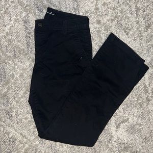 Wide bottom black dress pants